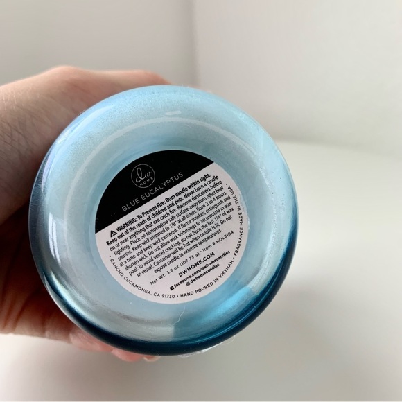 Blue Eucalyptus Holographic Iridescent Mini Scented Candle - Picture 3 of 8